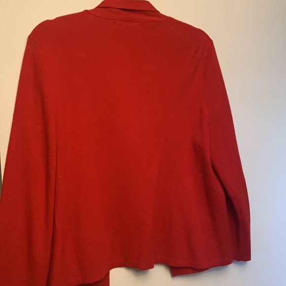 $5 SALE Liz Claiborne red cardigan - Picture 4 of 5